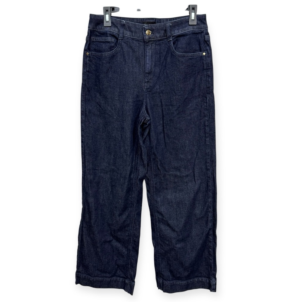 Talbots Women’s Dark Denim Trouser Pants Size‎ 6. 29L. 11” Leg Opening.